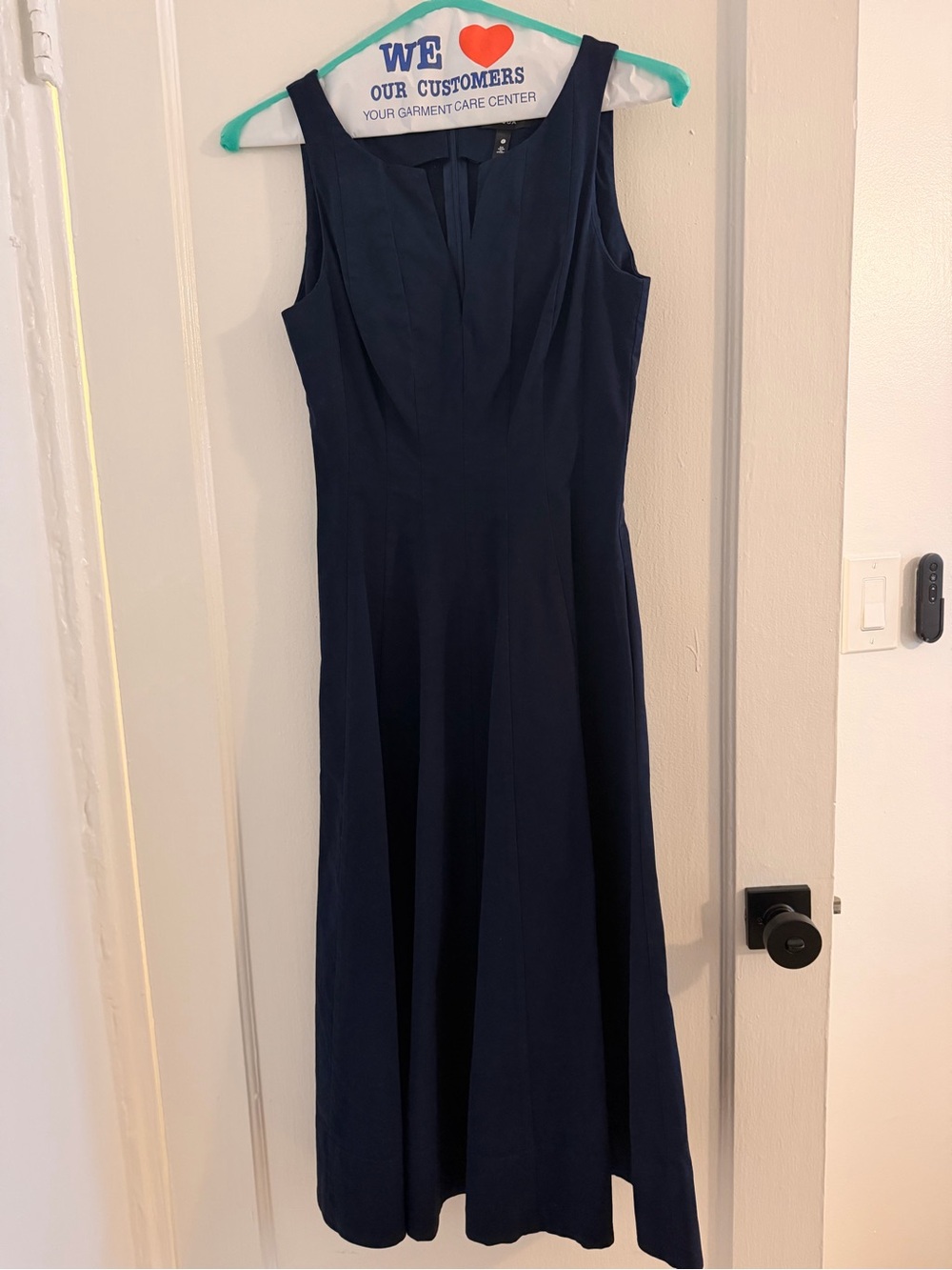 Aqua Navy Sleeveless Maxi Dress